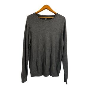 Nordstrom Men's Gray Silk Blend Crewneck Sweater size L
